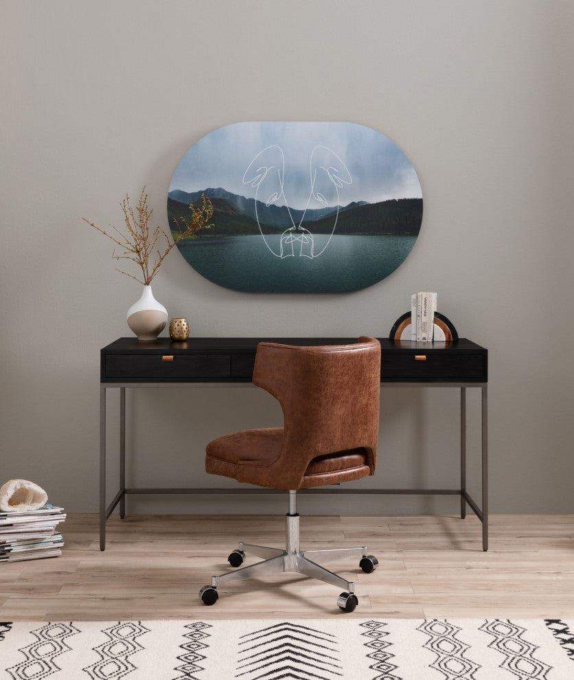 Trey Modular Writing Desk-Black Wash Pop