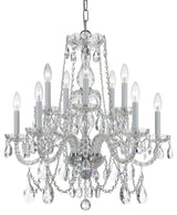 Crystorama Lighting Group 1130-CL-MWP Traditional Crystal 10 - Polished Chrome