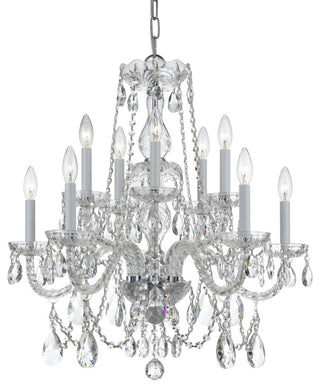 Crystorama Lighting Group 1130-CL-MWP Traditional Crystal 10 - Polished Chrome