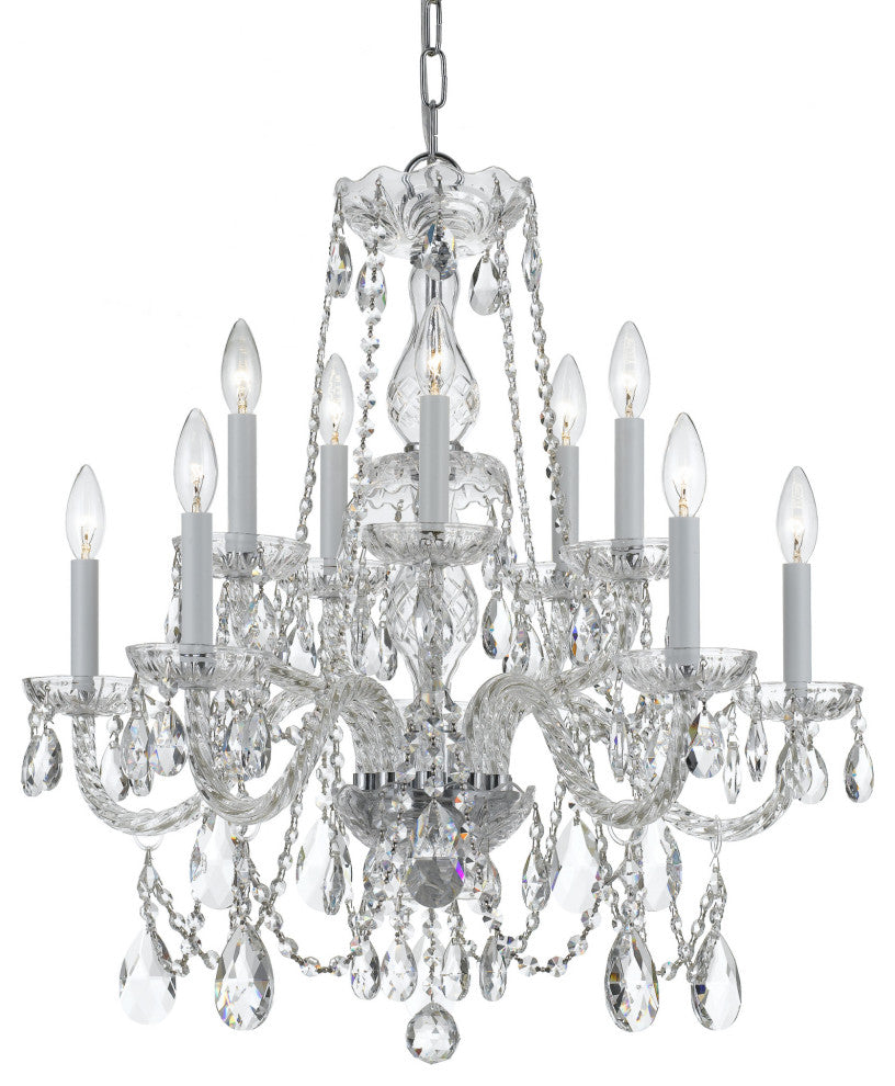 Crystorama Lighting Group 1130-CL-MWP Traditional Crystal 10 - Polished Chrome