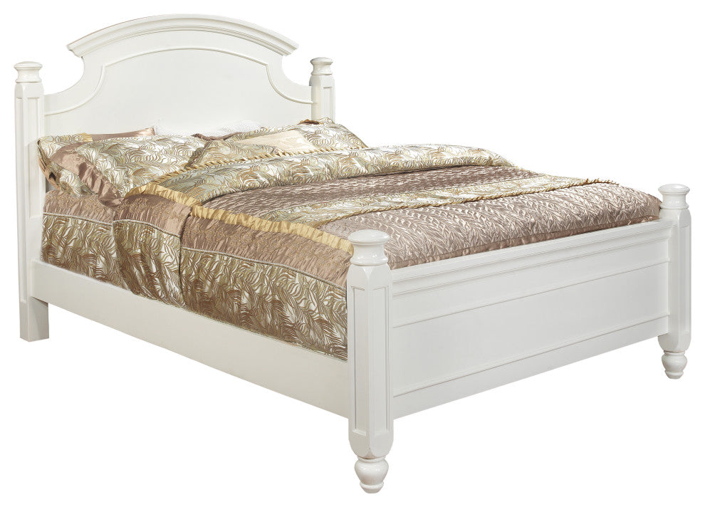 Pala Bed, White, Queen