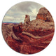 Beautiful View Of Vermillion Cliffs, Landscape Disc Metal Wall Art, 23"