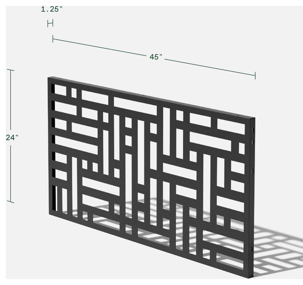 Decorative Screen Panel, Block