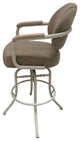 Swivel Tilt Metal Counter 26" or 30" Bar Stool - M-79, Basin Beige, Beige, 30"