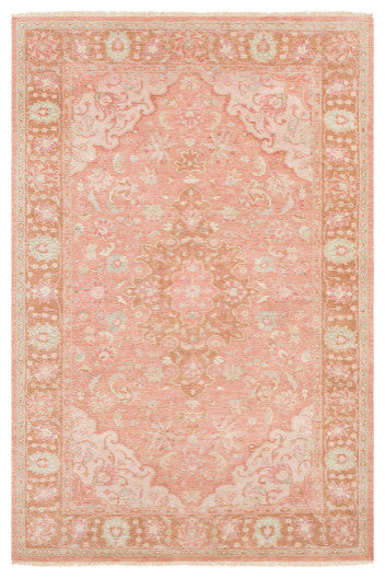 Surya Transcendent TNS-9006 2'x3' Rug, Rose/Bright Pink/Sage/Camel/Cream