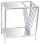 HomeRoots 15" x 23" x 24" Silver Metal End Table