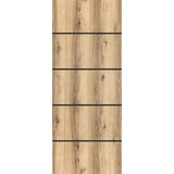Slab Barn Door Panel 42 x 84 | Planum 0015 Oak with  | Sturdy Finished