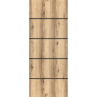 Slab Barn Door Panel 42 x 84 | Planum 0015 Oak with  | Sturdy Finished