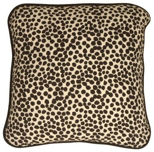Pillow Decor Deer Print Cotton Small Throw Pillow, 17"x17"