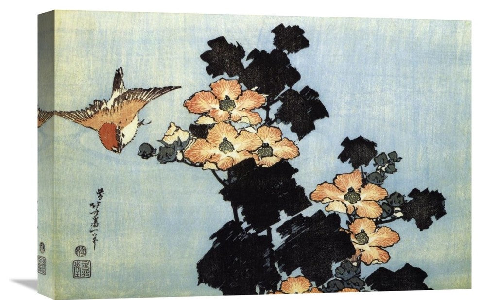 "Hibiscus And Sparrow" Artwork