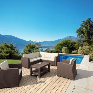 Compamia Monaco Patio Club Chair, Brown