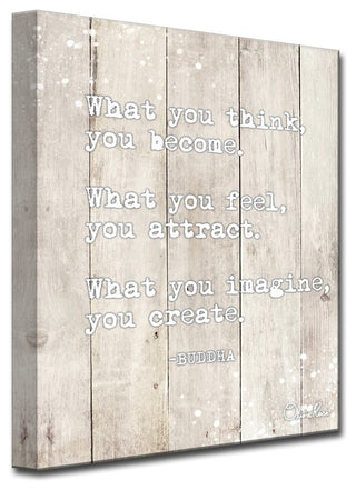 Buddha Quote' Inspirational Canvas Art by Olivia Rose
