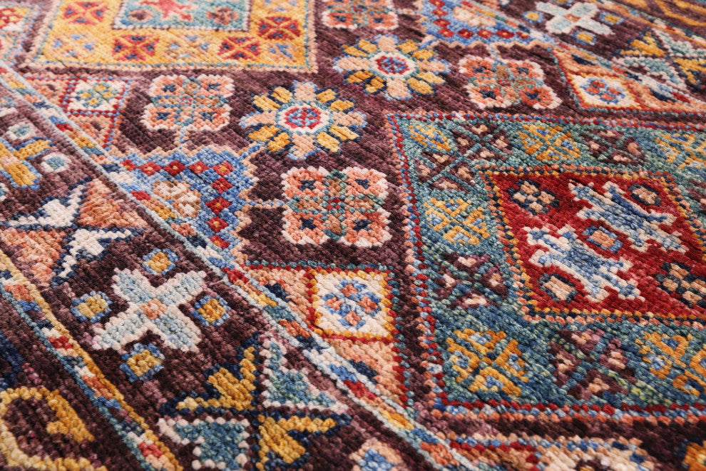 2' 8" X 10' 0" Khorjin Super Kazak Hand-Knotted Runner Rug Q8407