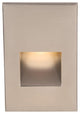 WAC Lighting LEDme Vertical Outdoor Step and Wall Light 277V, Brushed Nickel