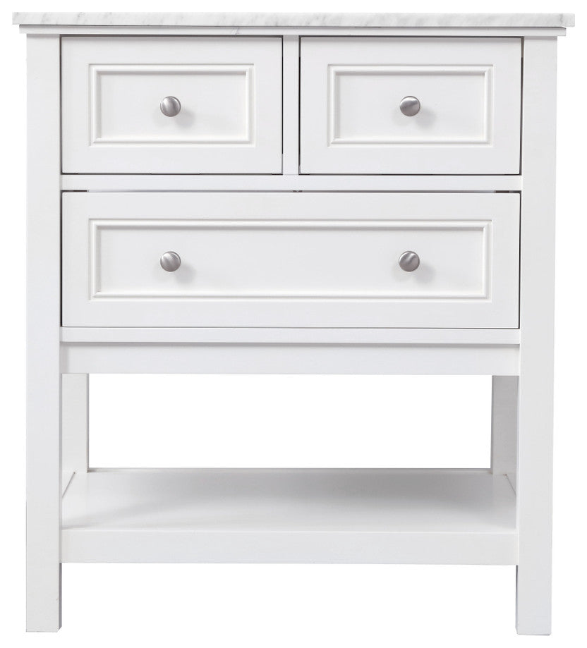 Matilda 30" Single Bathroom Vanity Set, White