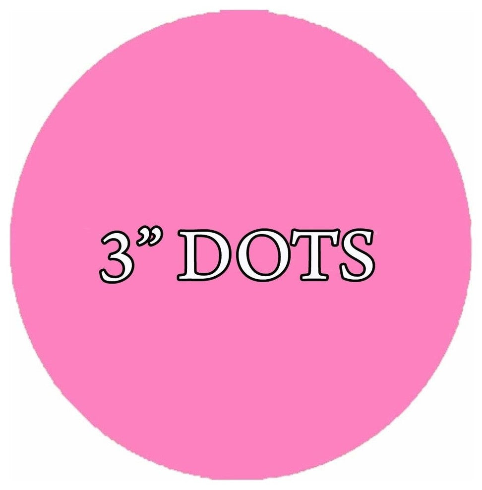 VWAQ 20 Polka Dot Wall Decals, 3" Peel and Stick, Pink