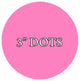 VWAQ 20 Polka Dot Wall Decals, 3" Peel and Stick, Pink