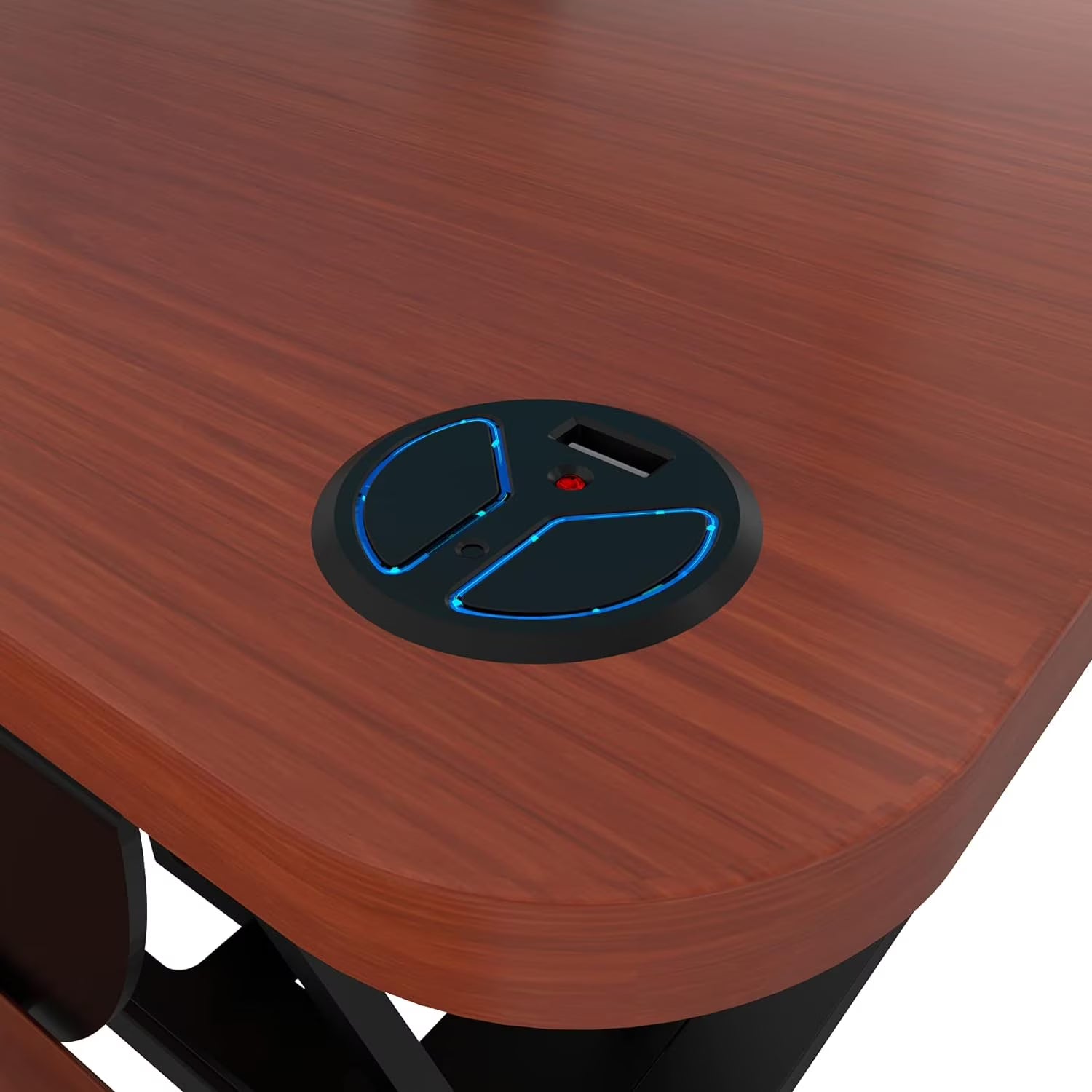 VersaDeskÂ® PowerProÂ® Electric Height Adjustable Standing Desk Converter, Cherry, 48''