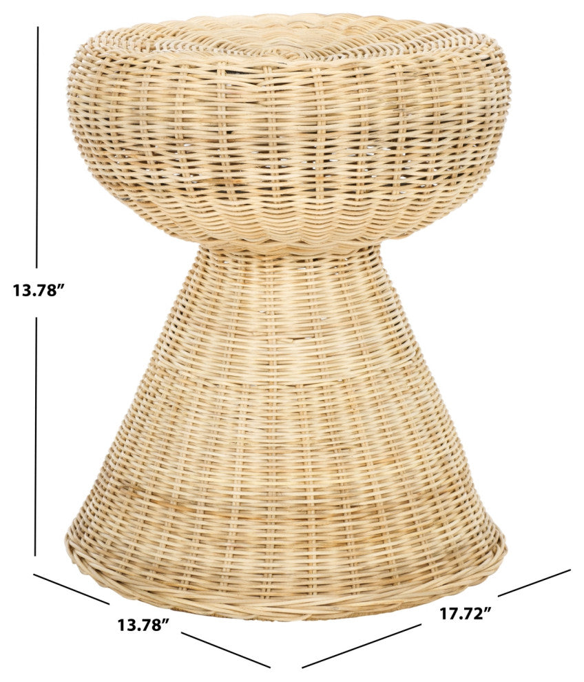 Safavieh Tritan Rattan Accent Table / Stool, Natural