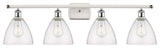 Innovations 516-4W-WPC-GBD-754 4 Light Bath Vanity Light, White, Polished Chrome