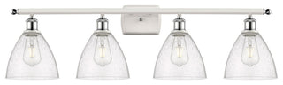 Innovations 516-4W-WPC-GBD-754 4 Light Bath Vanity Light, White, Polished Chrome
