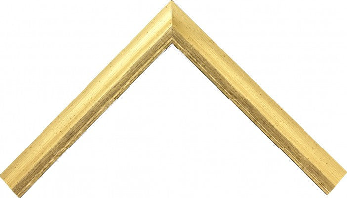 Rubbed Gold Picture Frame, 1-1/2", Easle Back, Traditional,  5x 7