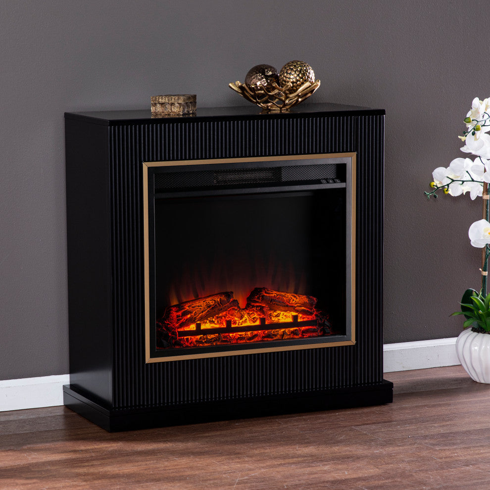 Vannes Contemporary Base Electric Fireplace