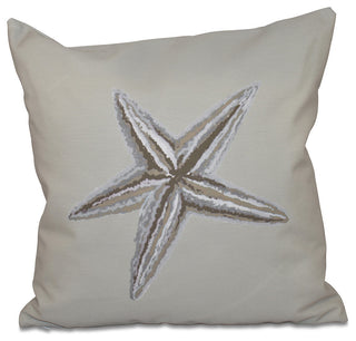 18x18" Polyester Decorative Pillow, Starfish