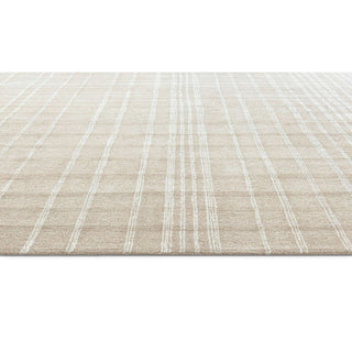 Obeetee Jaipur Grid Hand Tufted Rug, Taupe, 3'x5'