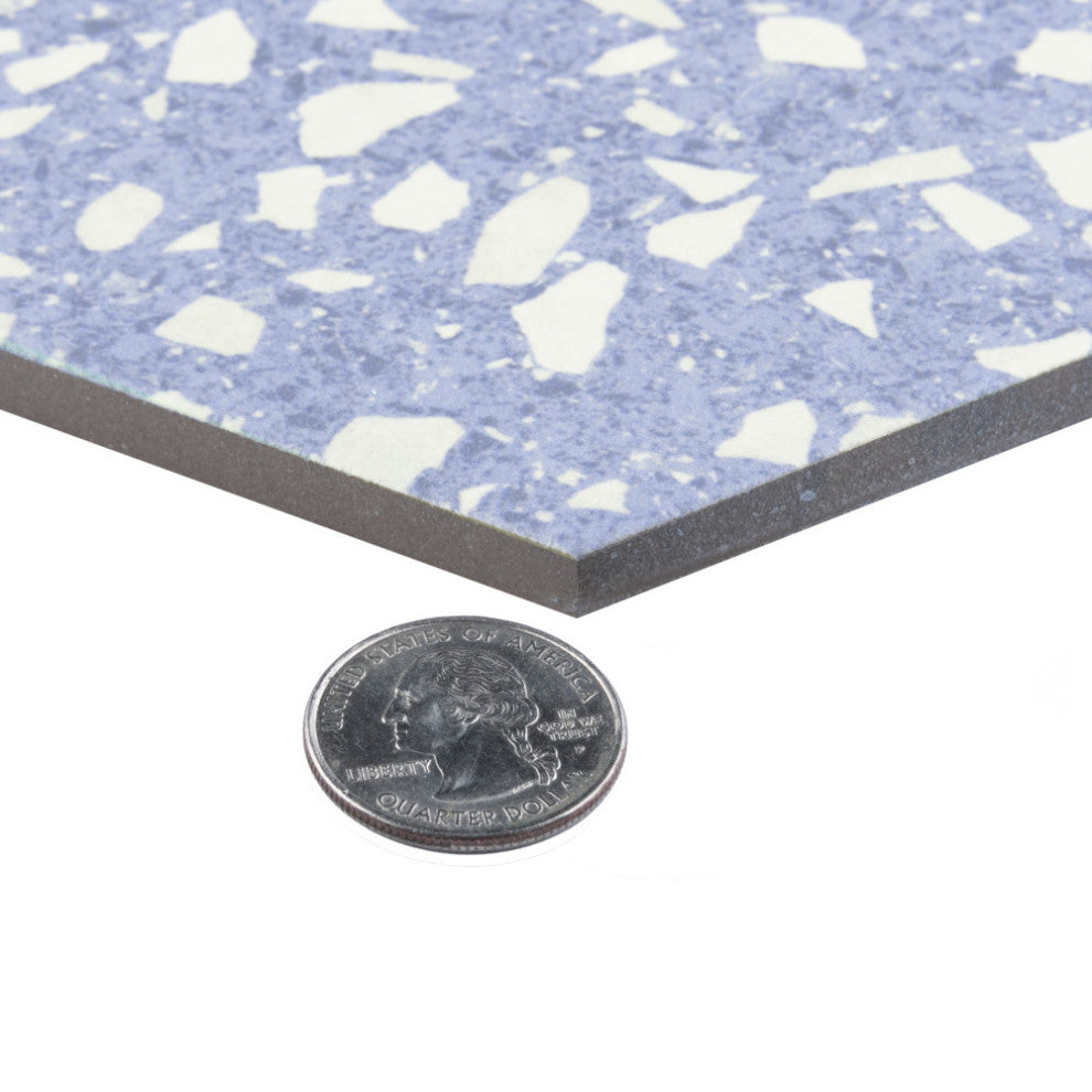 Venice Hex Sky Porcelain Floor and Wall Tile Sample