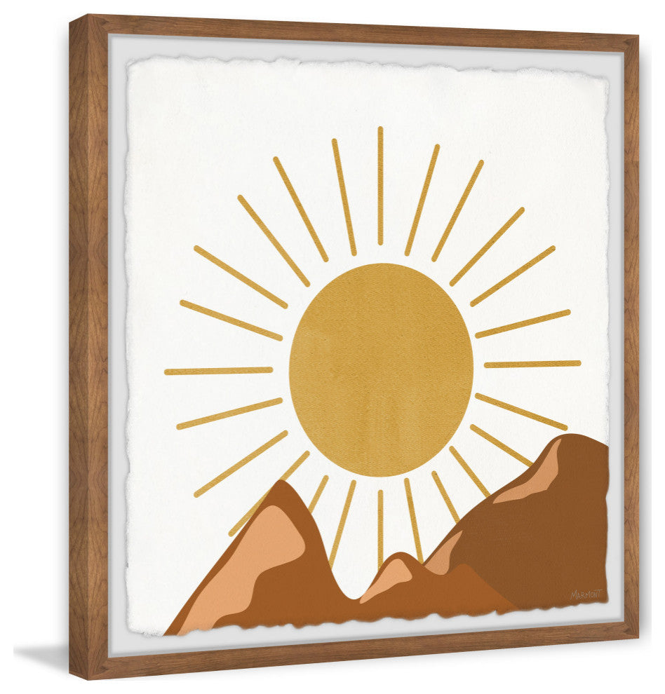 "The Mountain Ridge" Framed Painting Print, 32x32