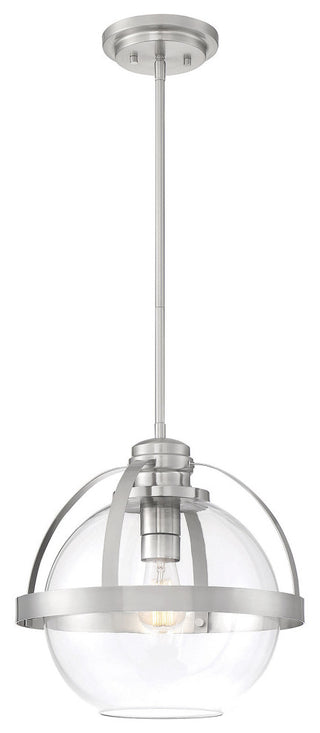 Pendleton 1-Light Pendant, Satin Nickel