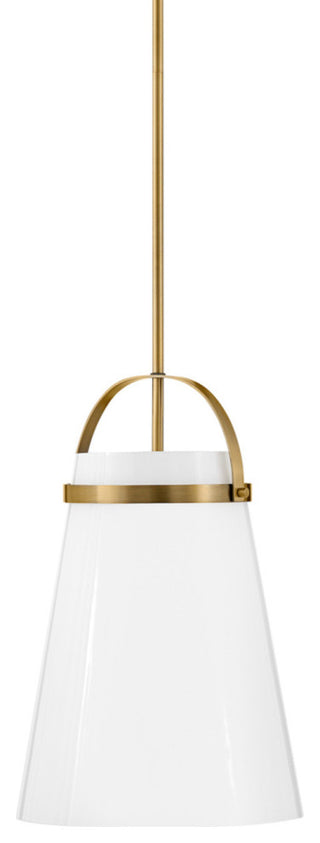 Lark 83053 Tori 1 Light 12"W Pendant / Ceiling Fixture - Lacquered Brass