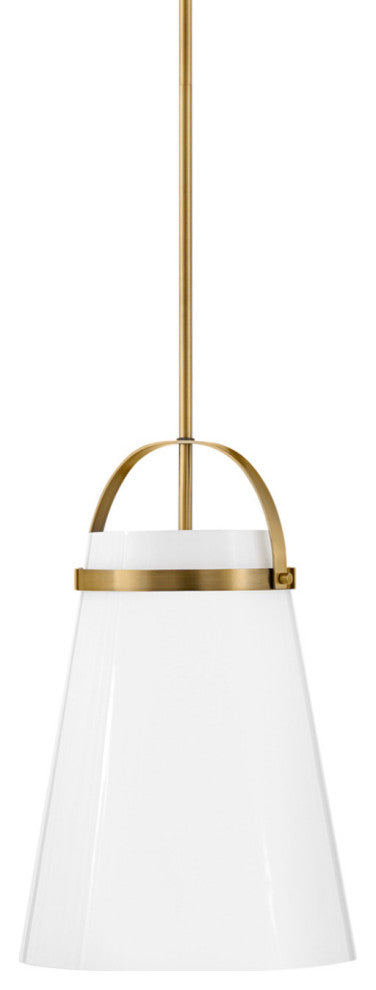 Lark 83053 Tori 1 Light 12"W Pendant / Ceiling Fixture - Lacquered Brass
