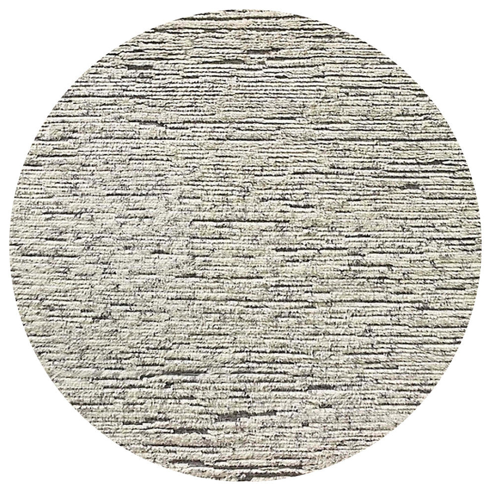Ahgly Company Indoor Round Mid-Century Modern Area Rugs, 7' Round