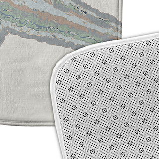 34" x 21" Large Starfish Bathmat, Pretty Grey