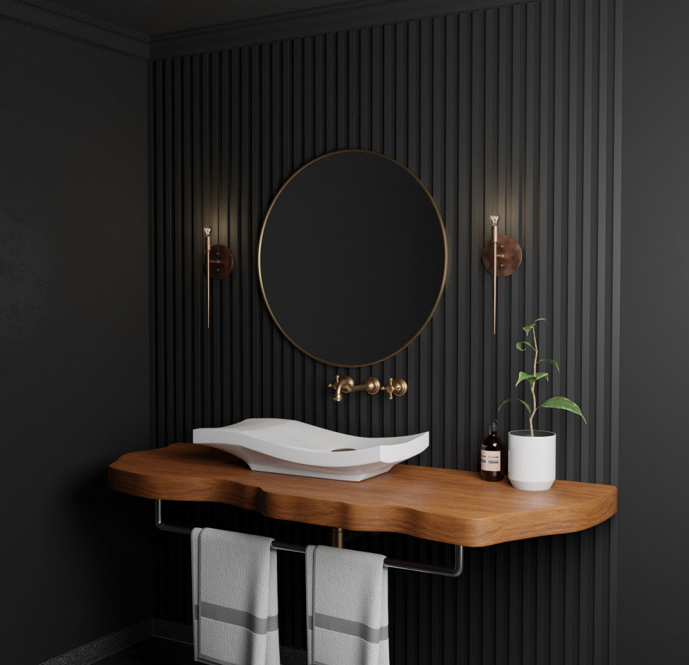 Bel Canto Brass Wall Sconce