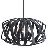 Uttermost Thales Black Geometric 3-Light Pendant