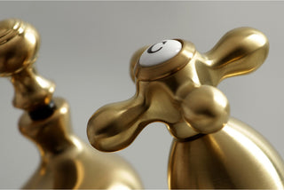 Kingston Brass 4" Centerset Bathroom Faucet, Brushed Brass