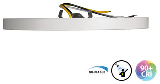 DSE9 9" Edge-Lit LED Surface Mount Downlight, Round, 4000k