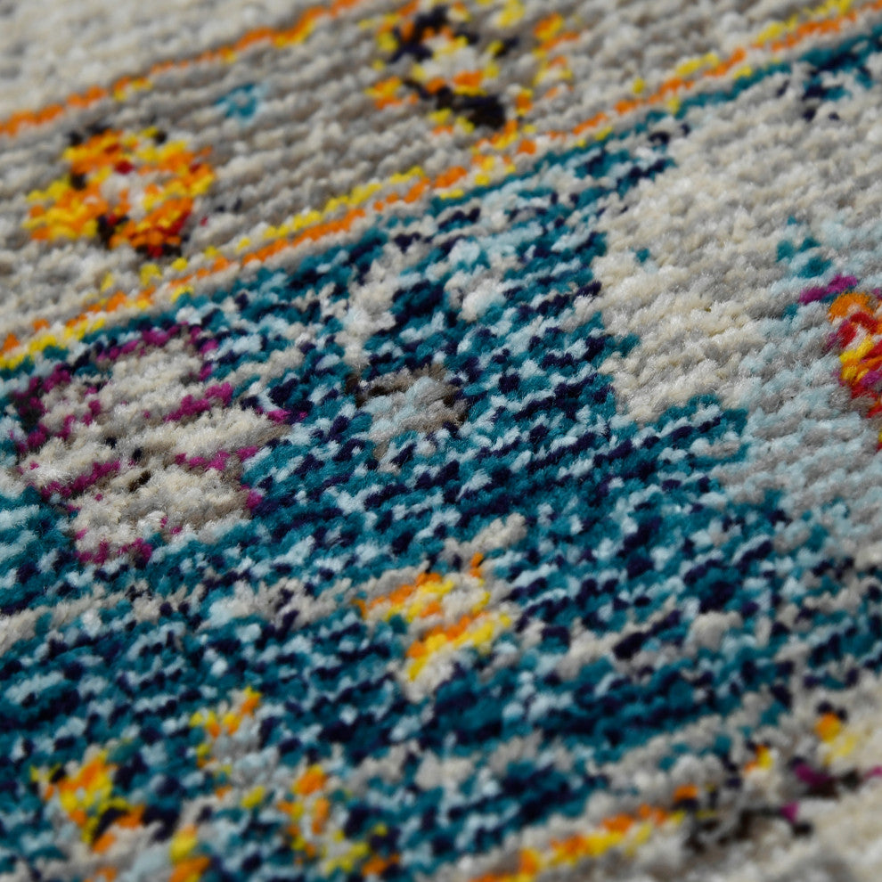 Montana Filomina Area Rug, Blue, 2' x 3', Bordered