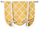 Moroccan Print Tie-Up Window Shade, Yellow