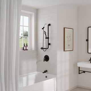 ErgoSlideBar Soft Grip 32mm Diameter ADA Compliant 500 lb Weight Capacity, Oil Rubbed Bronze, Right