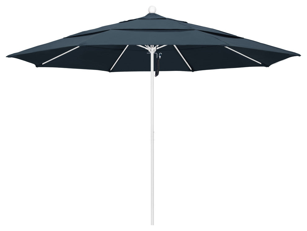 11' Fiberglass Umbrella White, Pacifica, Sapphire, 11'