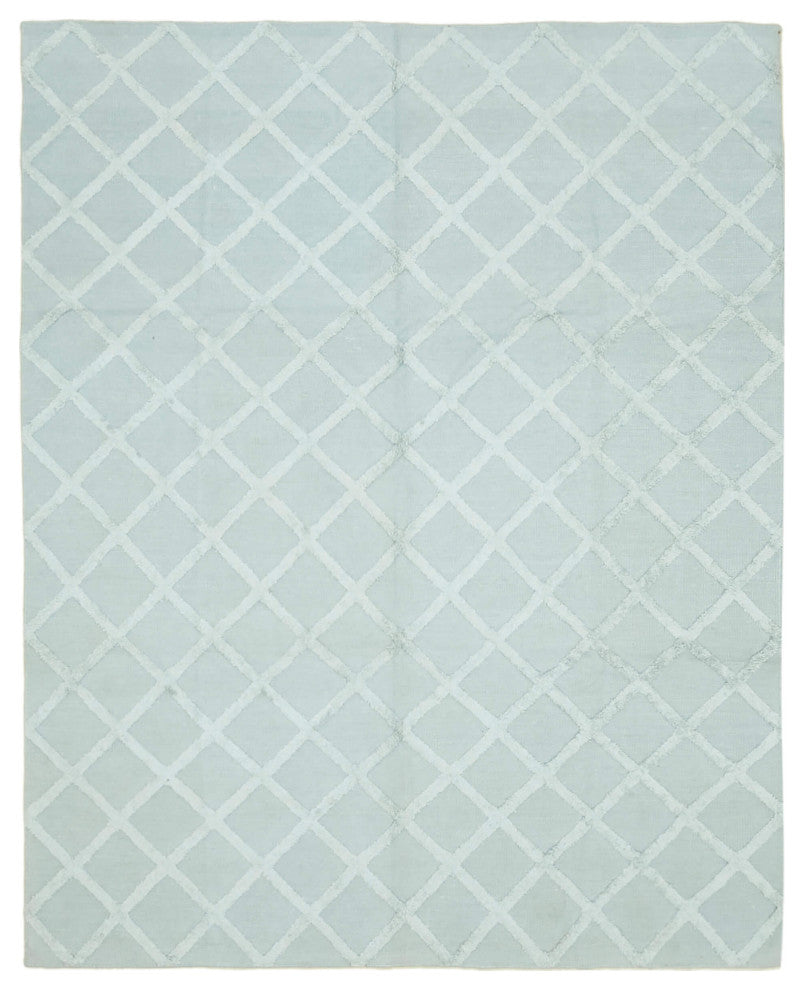 Rug N Carpet - Handwoven Modern Design 8' 0'' x 10' 0'' Wool Unique Kilim Rug