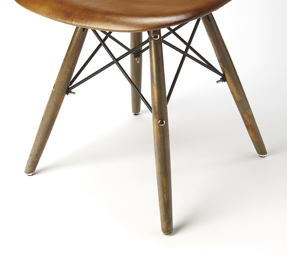 Butler Orson Brown Leather Side Chair