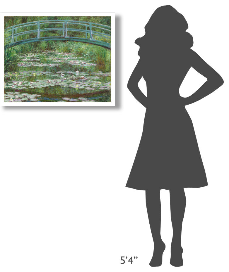 "The Japanese Footbridge, 1899" Digital Paper Print by Claude Monet, 30"x24"