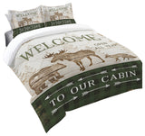 Laural Home Cabin Welcome King Comforter Sham