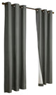 Prelude Grommet Curtain Panel 40 x 84 Charcoal