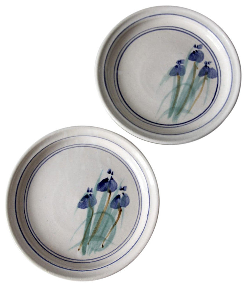 Consigned, Vintage Studio Pottery Plates Pair